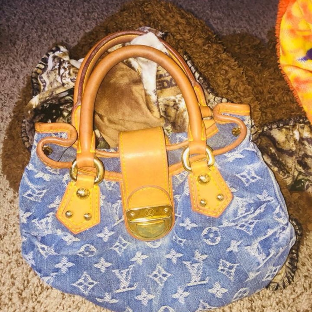 mini demin authentic louis vuitton